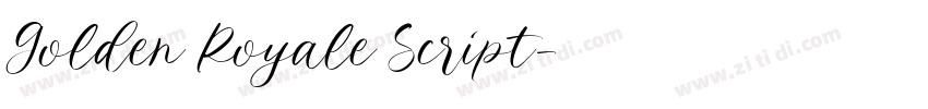 Golden Royale Script字体转换